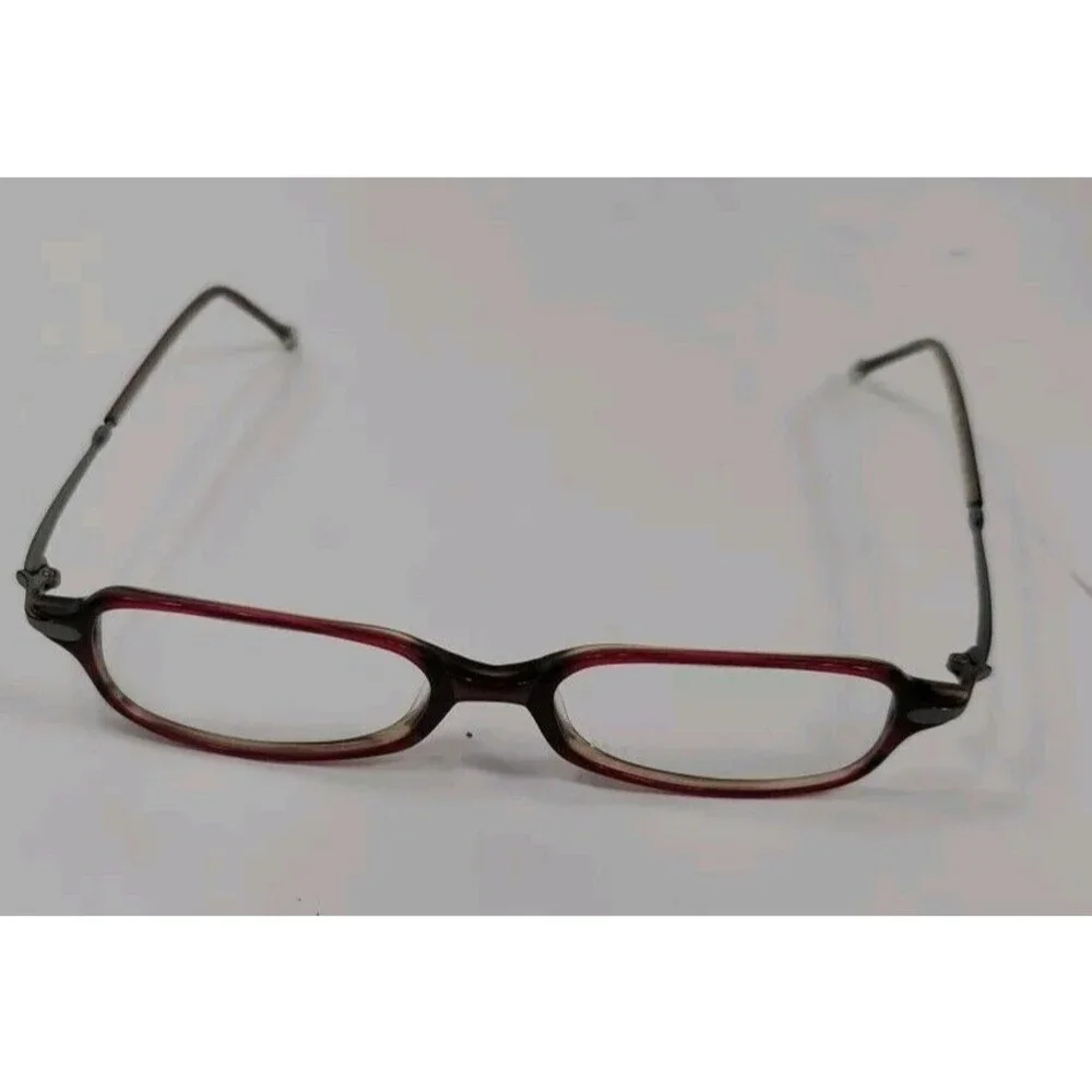 New Max Studio By Eye Q MX100 EYEGLASSES FRAMES WINE and TAUPE 47 16 140 Rect